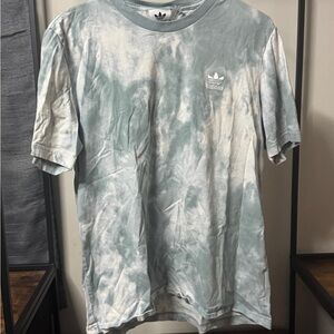 Adidas Men's Short Sleeve Tie-Dye Tee - Light Blue